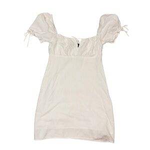 Lioness White Puff white Sleeve Mini Dress size XS